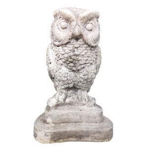 Decoratiune de Gradina Bufnita Gri deschis cod 021