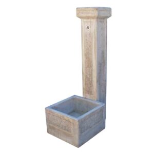 Cismea rustica Fantana din Beton Gri pentru Gradina