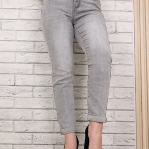 Blugi dama Mom Fit Gri Netalia